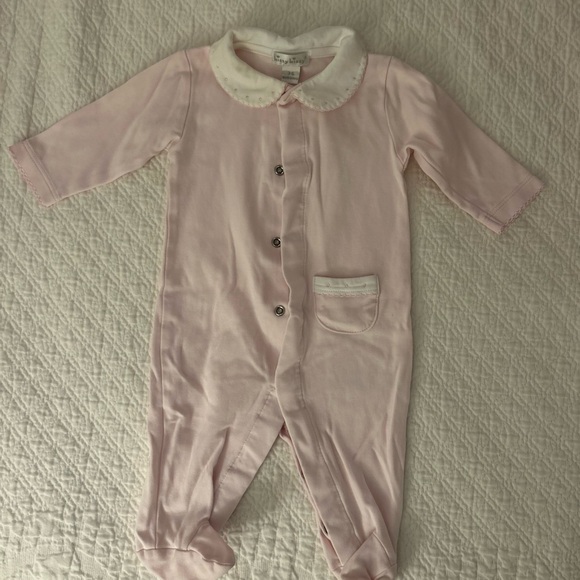 Kissy Kissy Pink Kissy New Beginnings Footie w/Collar - Picture 1 of 3